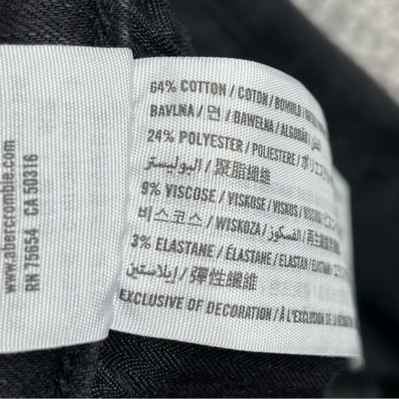 Abercrombie & Fitch Jeans Women's 29 Black Simone High Rise Ankle Skinny - Picture 5 of 10